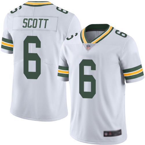 Green Bay Packers Limited White Youth #6 Scott J K Road Jersey Nike NFL Vapor Untouchable->youth nfl jersey->Youth Jersey